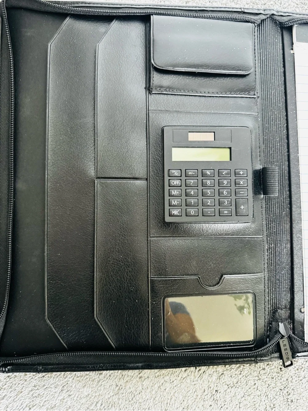 Department of Justice – Federal Bureau of Investigation (FBI) Zippered Padfolio